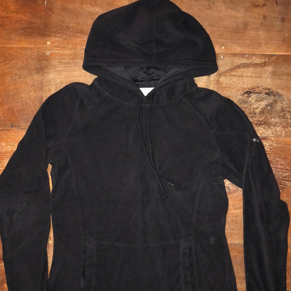 Columbia Black Micro-fleece Hoodie